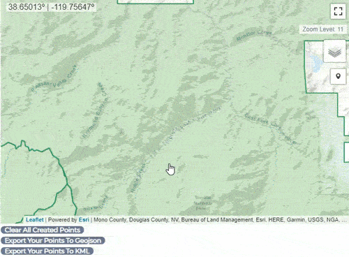Camping locations example